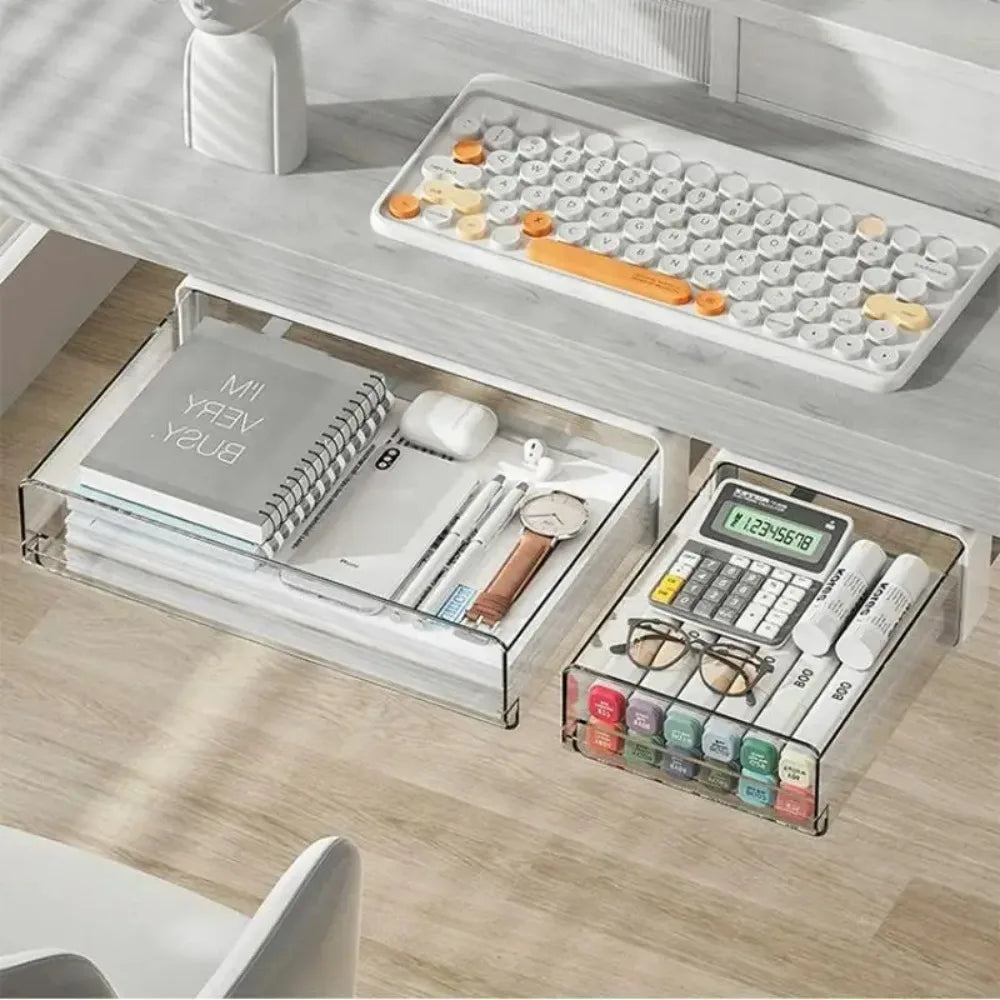 Under-Desk Hidden Drawer Organizer - detail view 1