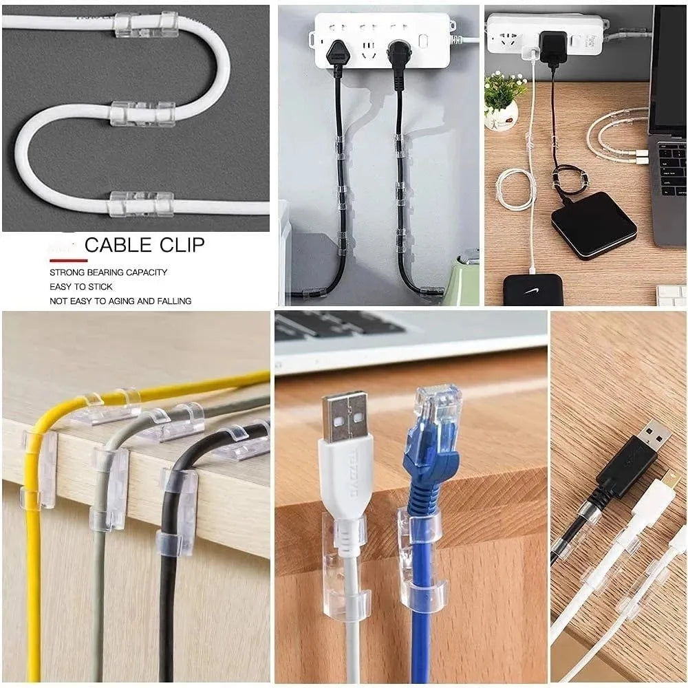 20-Piece Desk Cable Organizer Clips - detail view 5