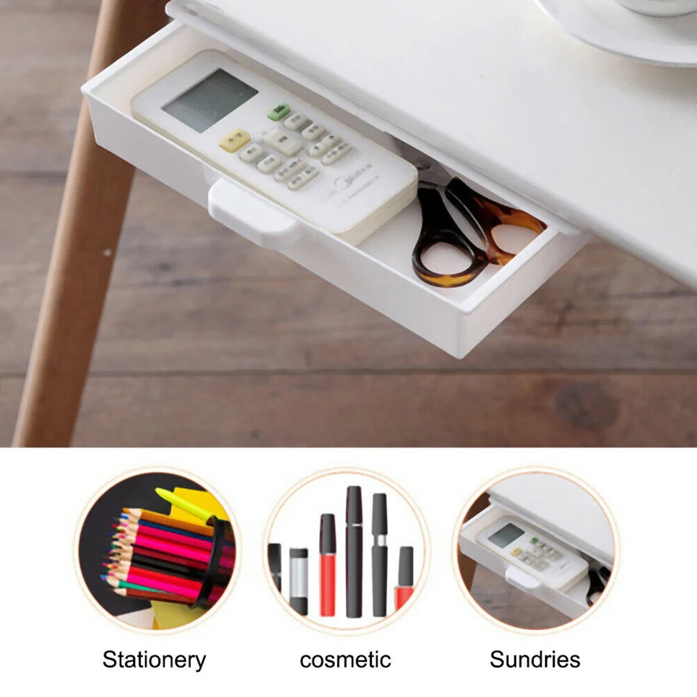 Adhesive Under-Desk Storage Drawer - detail view 4