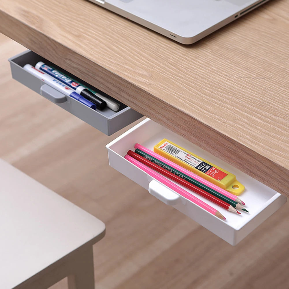 Adhesive Under-Desk Storage Drawer - detail view 2