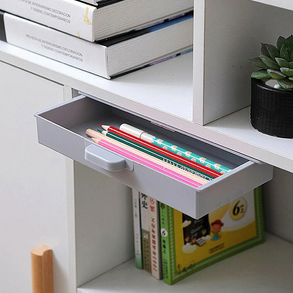 Adhesive Under-Desk Storage Drawer - detail view 3