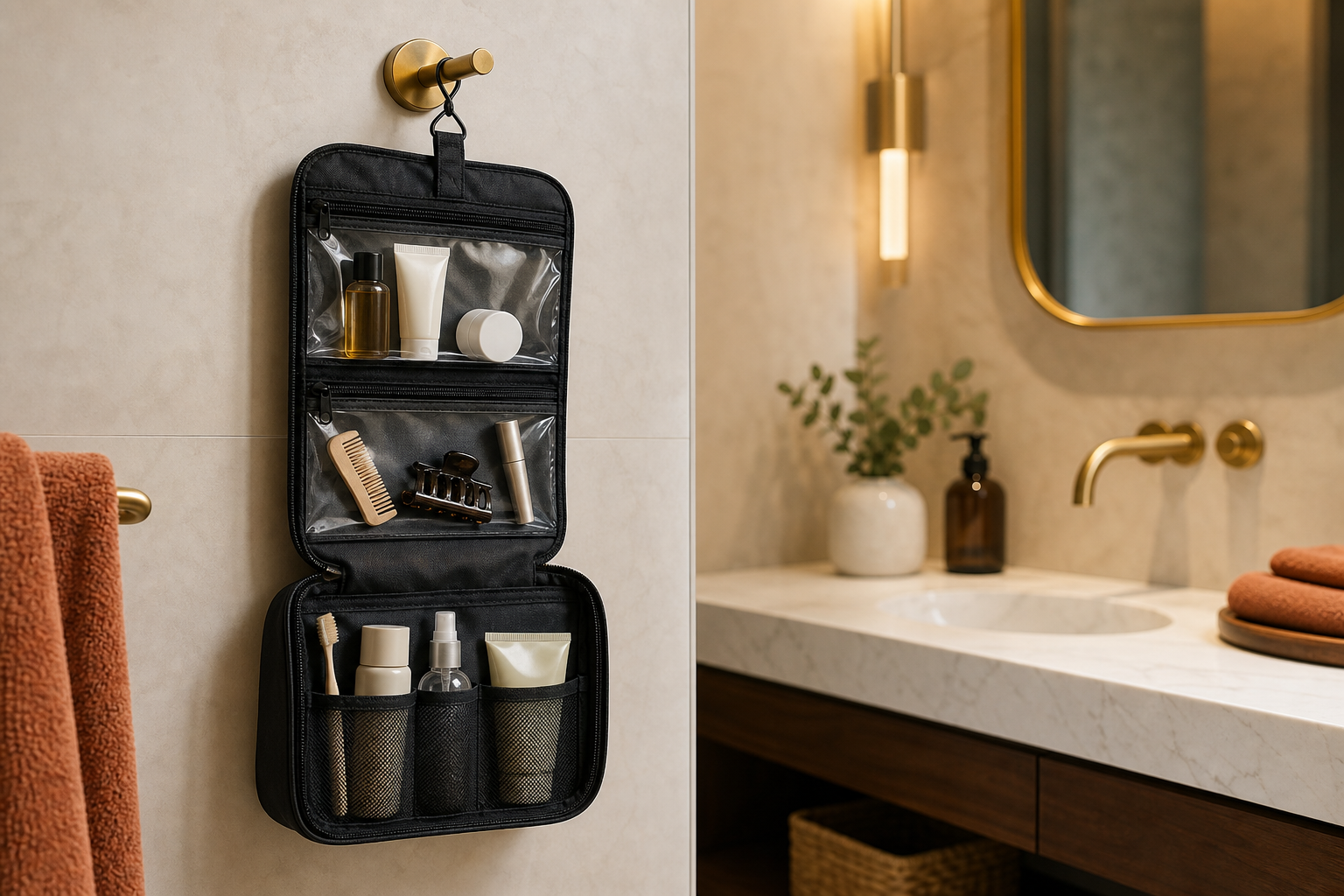 Travel Toiletry Hanging